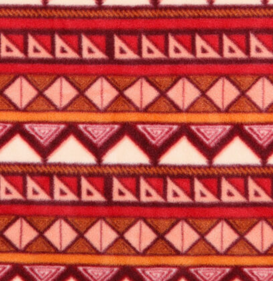 Red Aztec Stripes 6 Peak