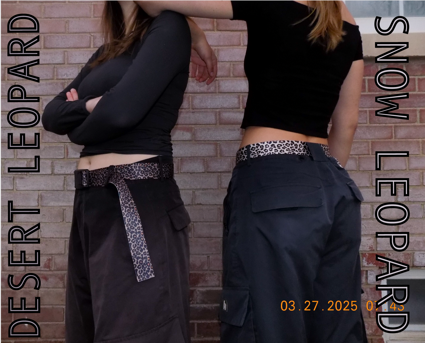 SNOW LEOPARD BELT