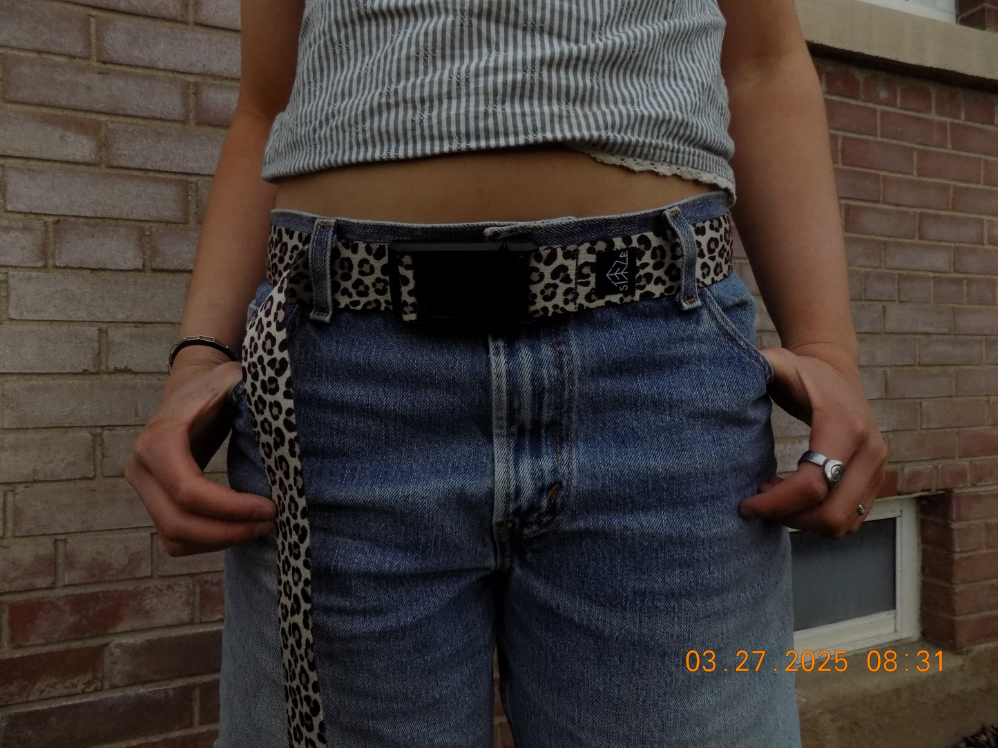 SNOW LEOPARD BELT