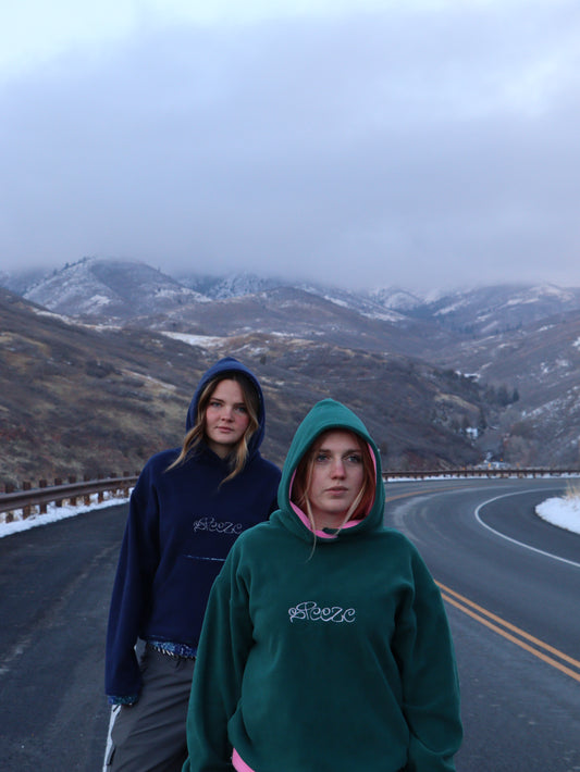 STEEZE HOODIE - Green and Pink