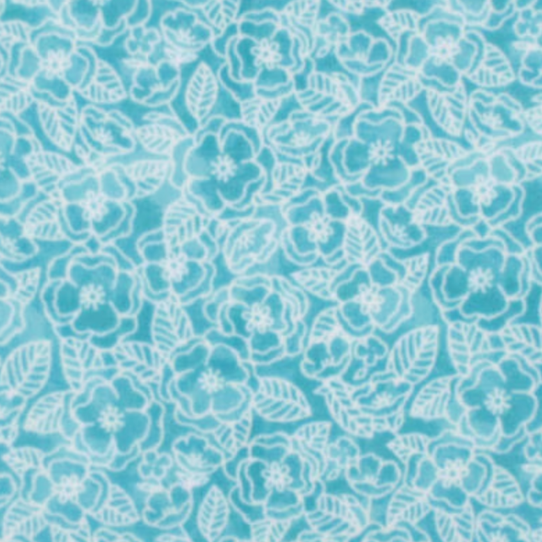 Teal Floral 6 Peak